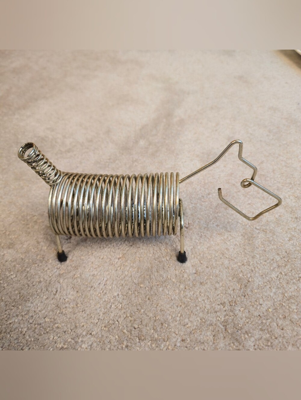 Weinberg Era Mid Century Modern Wirework Scotty Dog Pen Letter Holder Rack
